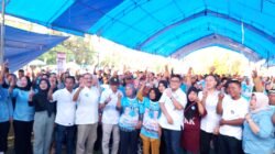Lautan Manusia Terlihat Saat Ajp-James Gelar Kampanye Terbatas Di Kecamatan Buke