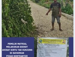 Belum Lunasi Matrial Tasirtu Proyek Rehab jalan CV Banda Group Akan di Boikot