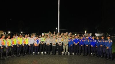 Wakapolres Konsel Pimpin Langsung Apel Siaga Pengamanan Idhul Fitri, Satpol PP Turunkan 30 Personil