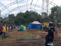 Lonjakan Pelaku UMKM,ketua Panitia Agianto dan Halilintar Turun Langsung Kelapangan Mengatur Lokasi