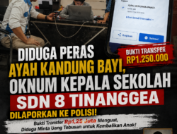 Bukti Transfer Rp1,25 Juta Terungkap, Oknum Kepala Sekolah SDN 8 Tinanggea Dilaporkan atas Dugaan Pemerasan dan Penguasaan Anak