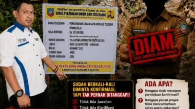PPWI Konawe Selatan Soroti Minimnya Transparansi Proyek Pemeliharaan Jalan Aspal dan Krikil Tersebar, Kabid Bina Marga Dinilai Bungkam