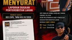 Ketua DPD TAWON Konawe Selatan Resmi Laporkan Dugaan Penyerobotan Lahan ke Camat Konda