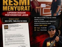 Ketua DPD TAWON Konawe Selatan Resmi Laporkan Dugaan Penyerobotan Lahan ke Camat Konda