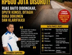 PPWI Soroti Swakelola Pemeliharaan Jalan Aspal Tersebar , Chandra Saputra Minta Pihak DPUTR Tunjukkan RAB,KAK 2026