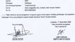 Ketua DPD Tawon Secara Resmi Laporkan Dugaan Pabrik Sagu Ilegal Beserta Oknum Yang di Duga Membekup