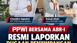 PPWI Bersama ABR-I Laporkan Dugaan Penyimpangan Pembebasan Lahan RSUD Konsel Tahun 2022