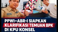 PPWI dan ABR-I Siapkan Klarifikasi Temuan BPK di KPU Konsel 1,9 M, Ketua KPU Eko Ajak Bertemu di Kantor