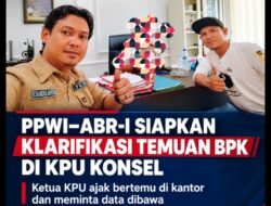 PPWI dan ABR-I Siapkan Klarifikasi Temuan BPK di KPU Konsel 1,9 M, Ketua KPU Eko Ajak Bertemu di Kantor