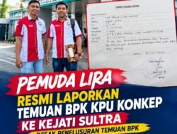 Pemuda LIRA Resmi Adukan Temuan BPK KPU Konkep Rp451,2 Juta ke Kejati Sultra